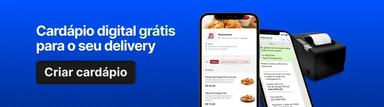 Cardápio digital grátis para o seu delivery